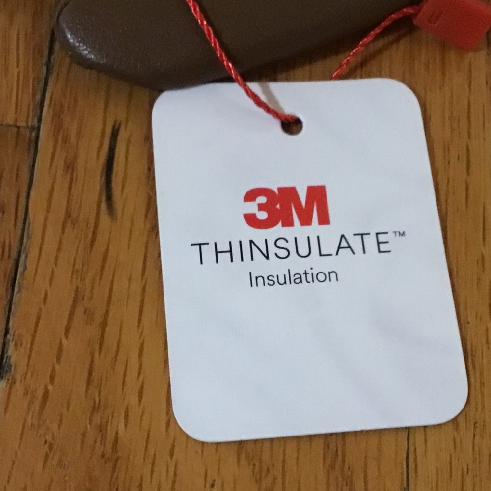 3M Thinsulate Brown Faux Leather Gloves - Picture 5 of 5